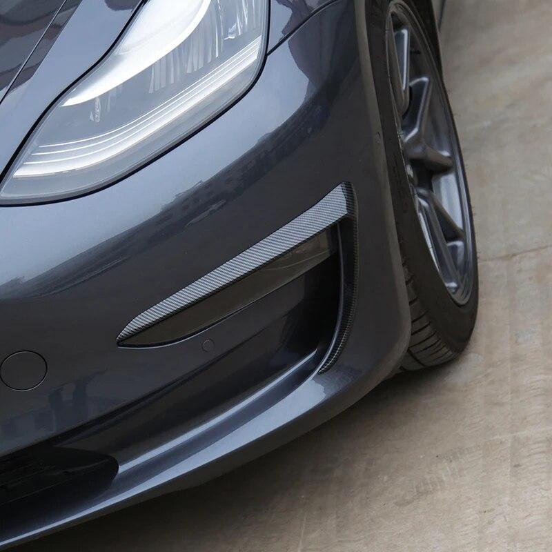 Futhope Lama de aer Lampă de ceață Sprânceană Deflector de vânt Protecție Pentru Tesla Model 3 Y 2018-2023 Modificare Automobil Reambalare