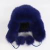 On Sale Real Fox Fur Women's Russian Ushanka Aviator Trapper Snow Skiing Hats Caps Earflap Winter Ladies Fox Fur Bomber Hat