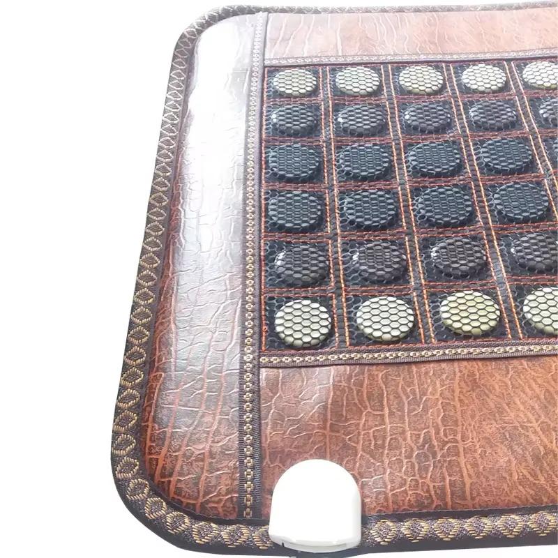 Full Body Therapeutic Bed Massage Pad - Tourmaline Anion Jade, PEMF, Mesh, Timer & Temp for Muscle Pain Relief