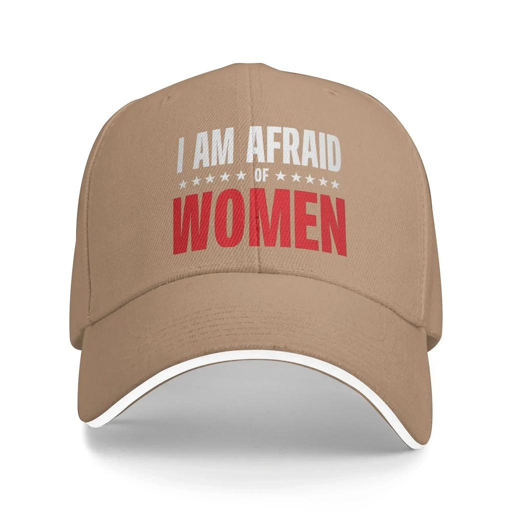 I am Afraid Of Women Casual Baseball Cap  Tennis Skate Trucker Hat Summer Hot Sale Women Unisex Trendy Snapback Cap