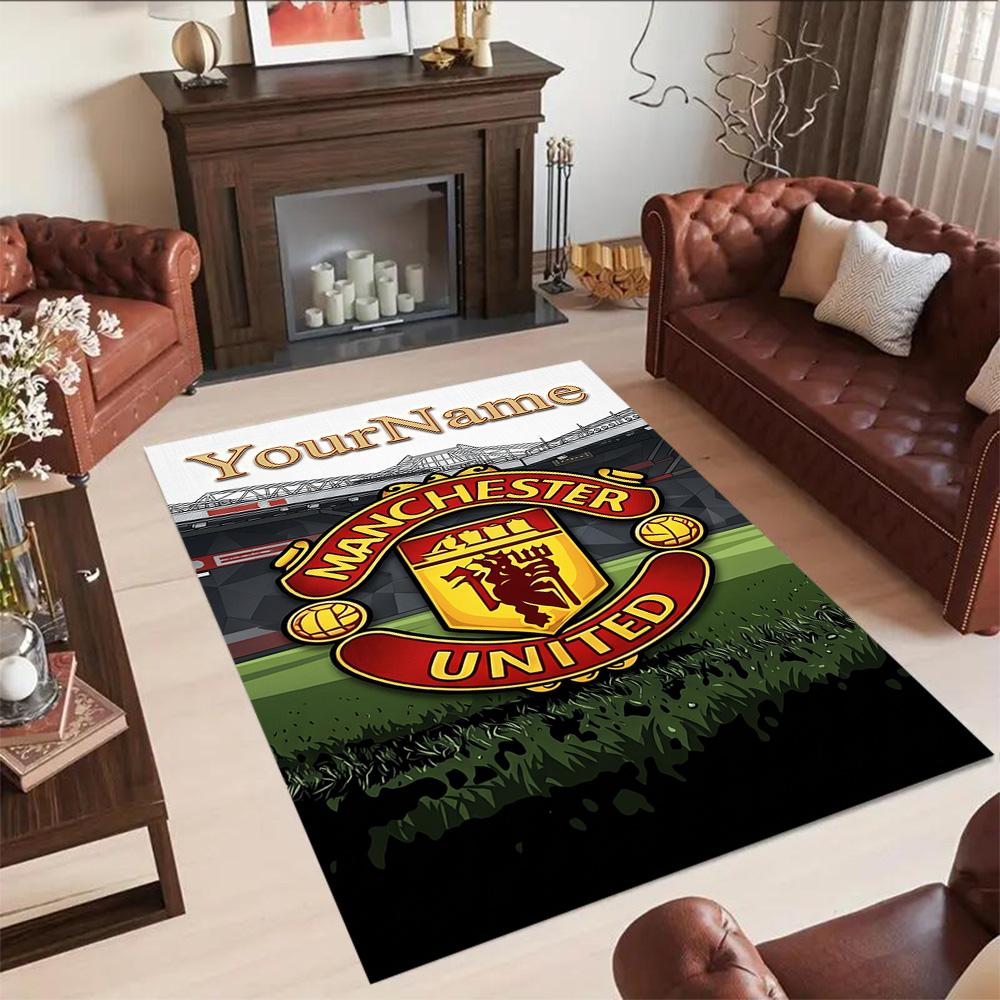 Manchester Customizable Name Floor Rug Office Rug Design for Hallway Decorate room Dining Room Kitchen Anti-slip Rug Office home decor