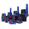 PVC-Muffe Wasserhahn, Manuell, Hochtemperaturbeständig, Doppelkopf, DN20, 25, 32, 4 Punkte
