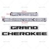 3D ABS Chrome Black Logo Grand Cherokee Emblem Letters Nameplate Car Door Badge Decal For Jeep Grand Cherokee Sticker Accessoies
