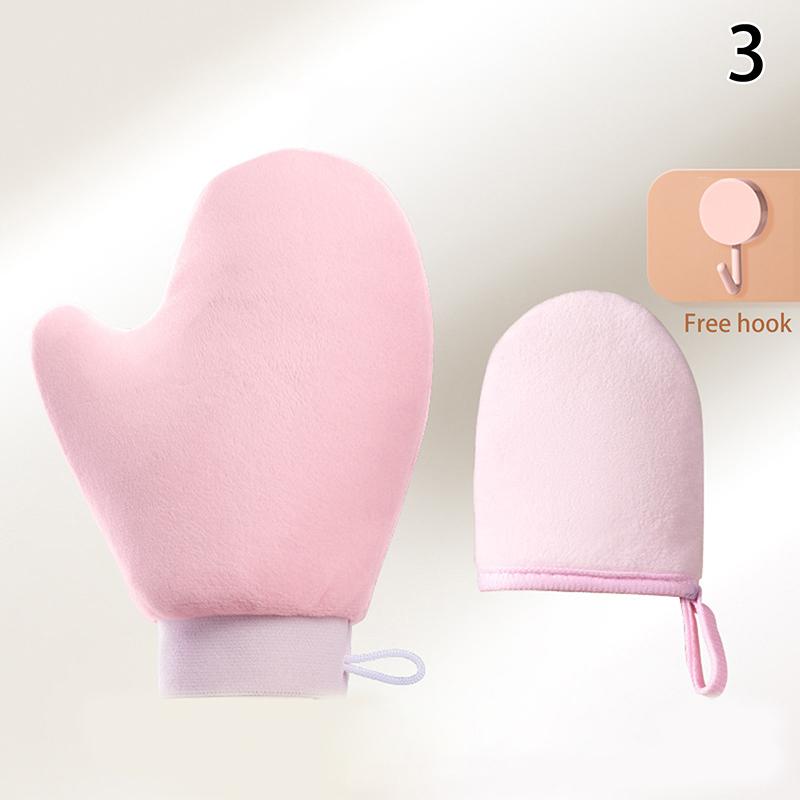 Rękawica do samoopalania ciała wielokrotnego użytku Krem Balsam Mus Rękawica do czyszczenia ciała Dwustronna Zapobiega lepkim dłoniom Aplikator Samoopalacz