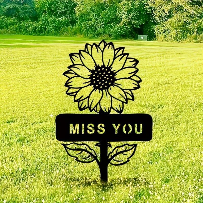 

1 шт. Чарівний металевий садовий декоративний кілок у вигляді соняшника для відкритого двору, патіо, саду, фестивалю, прикраси для дому