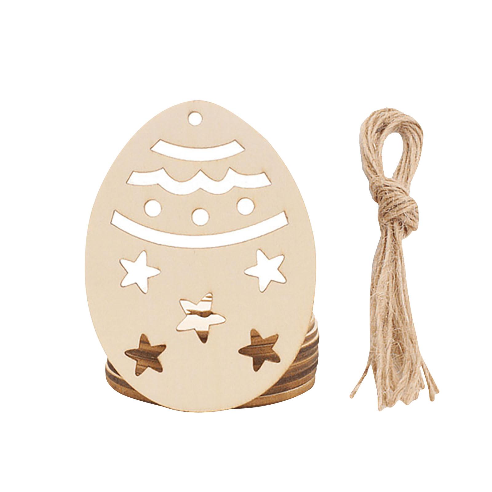 Пасхальная вечеринка Креативное украшение DIY Кролик ручной работы Деревянный кулон