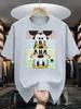 Disney Mickey and Friends Pattern Printed Tshirt Large Size Summer Mens Womens Casual Fashion Parent Child Top Daily Comfort