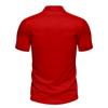 Men - Fashion Red and Gray Plaid Shirt - Casual Summer Golf Style Polo Shirt