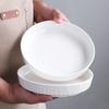 Huiehuang 8-Zoll Weiße Keramik-Speiseteller (2er Set)