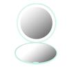 Portable Foldable 10X Magnification Mini 12 LEDs Makeup Mirror Cosmetic Tool (Green)