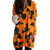 New Halloween Long Sleeved Round Neck Dress for Autumn and Winter