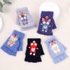 Dreidimensionale Ultraman Kinder Fäustlinge Herbst und Winter Niedliche Cartoon Samt Warm Grundschüler Schreiben Fünf-Finger-Abdeckung