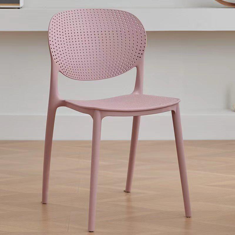 Simplistic Backrest Plastic Dining Chair for Restaurants, Cafes, Meeting Rooms, and Leisure Areas