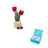Jellycat Fun Plant Series Tulip Flower Jar Funny Doll Plush Doll Sitting 30cm High
