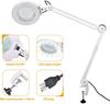 5/8/10X Vergrößerungslampe Lampe Tattoo Nagel Schönheit Zahnarzt Lupenlampe Kaltlicht LED Clip Schreibtischlampe 127mm Glaslinse Handfrei