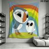 Puffin Rock Joy Wall Hanging Printed Fabric Blanket Decorative Tapestries for Bedroom Living Room Home Decor