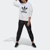 Adidas Originals Trefoil Hoodie Classic Trefoil Print Pullover Long Sleeve Sweatshirt Women Hoodies White HN8329