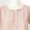 Venus Pastel Check Cotton Polyester Homewear Top[vevs128w]