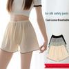 Plus Size Women's Elastic Ice Silk Safety Shorts