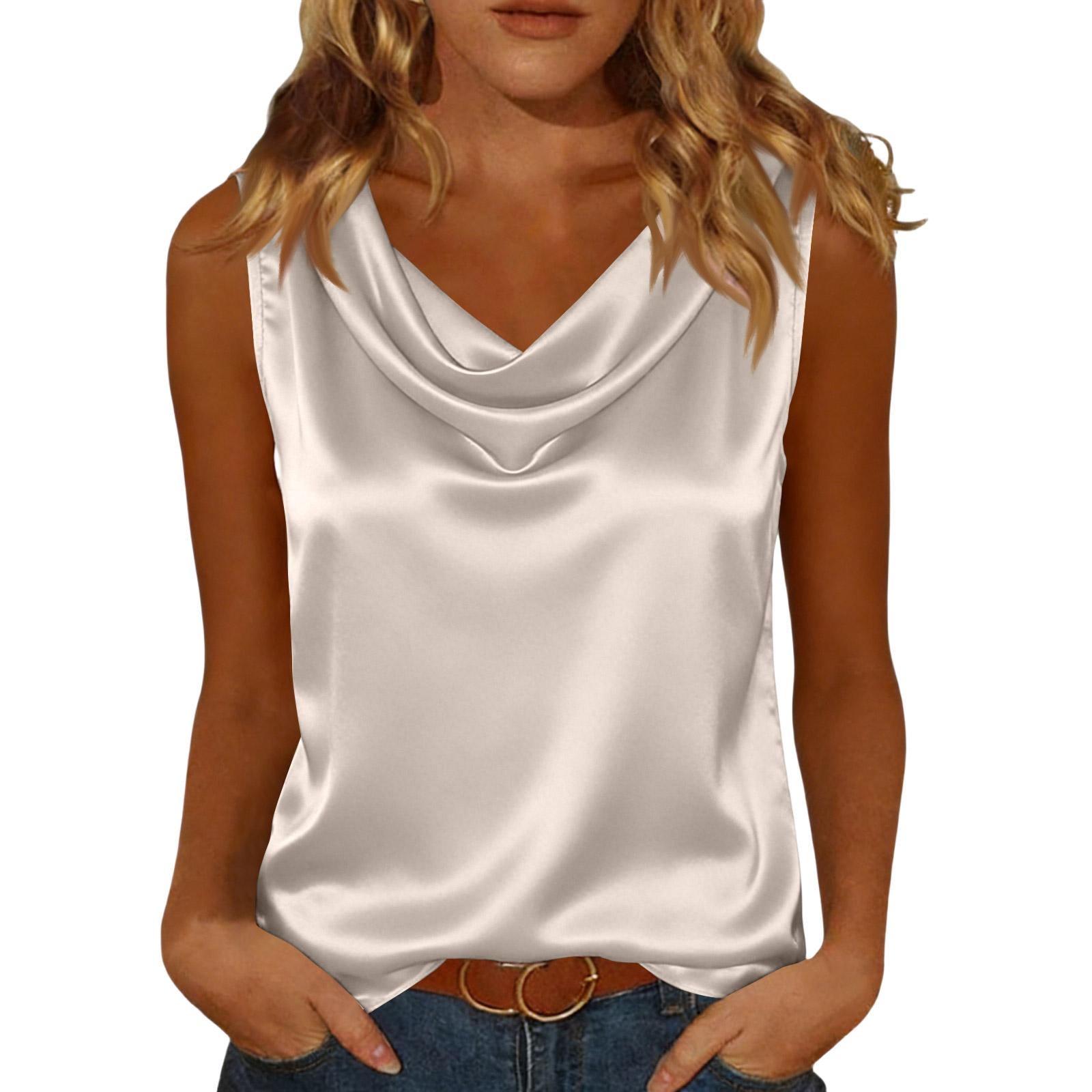 Женские топы без рукавов с V-образным вырезом, повседневные футболки L