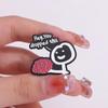 Hey You Dropped This Enamel Pin Brain Funny Humorous Phrase Custom Brooch for Friends Lapel Badge Fashion Jewelry Gift Wholesale