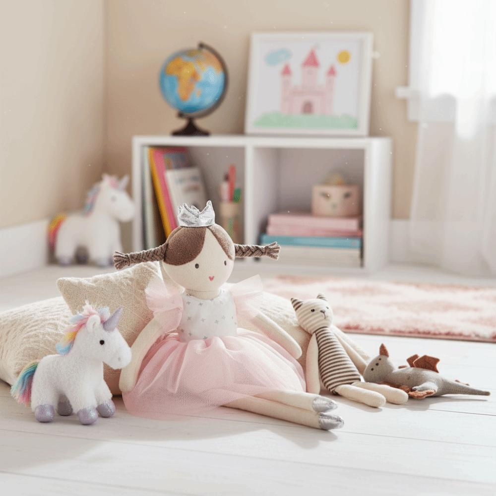 Princess Crown Stuffed Toy High Quality Soft Toy Mate Plush Doll Children