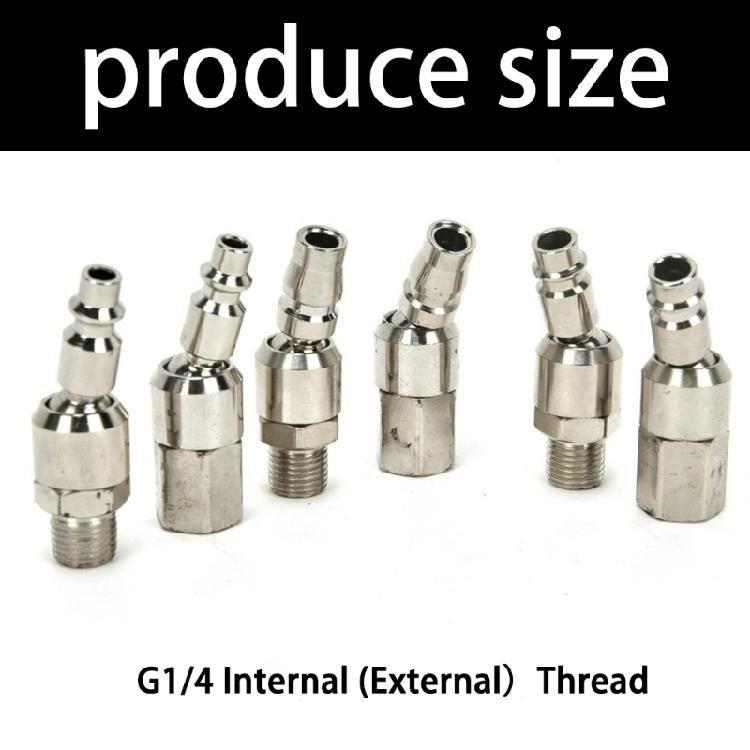 Pneumatic Quick Joint Male Air Line Fitting Hose Compressor Quickly Release Connectors 360 Degree Swivels Male Connectors