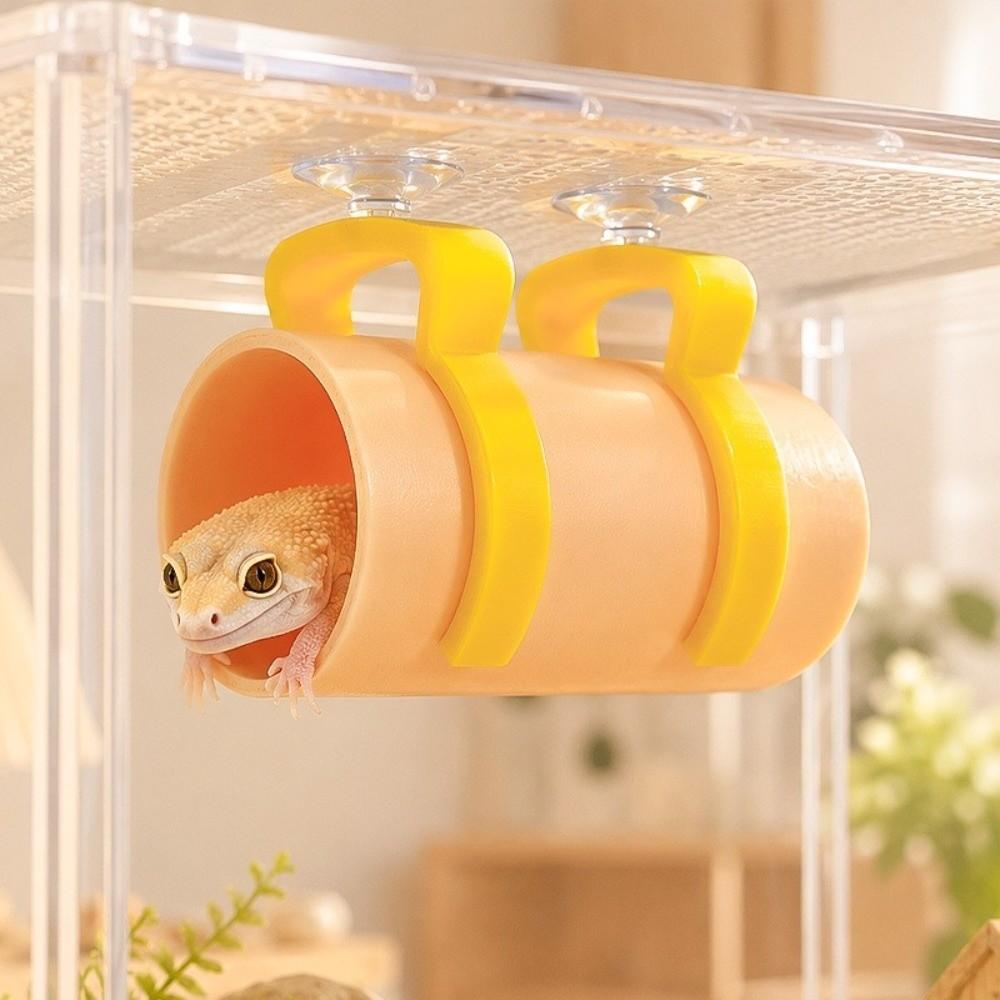 with Suction Cup Reptile Shelter Realistic Hidden Cave Shelter  Aquarium Decoration