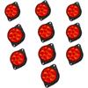 APSMOTIV 10-PCS Led Marker Lights Trailer 24V Trailer Red Chicken Lights for Semi Trucks Freightliner Cargo Marker Lights Universal Fit