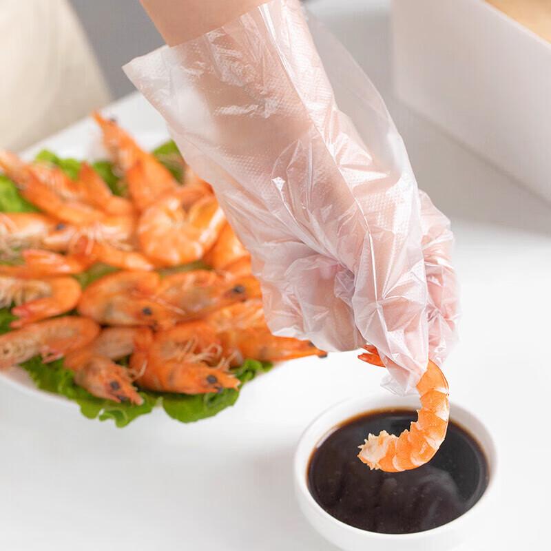 CHAHUA Einweg PE-Handschuhe in Lebensmittelqualität (100 Stück)