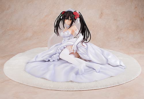 Kadokawa Date-A-Live: Light Novel Edition Kurumi Tokisaki (Wedding Dress Version) 1:7 Scale PVC Figure, Multicolor