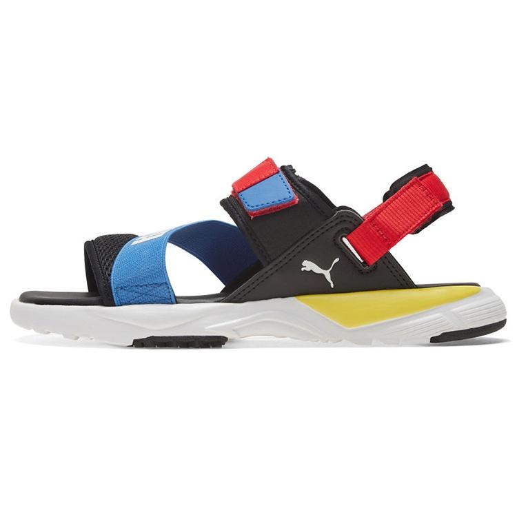 PUMA Js Trail Sandal Black Blue White Men s 372488-04 EU 35.5