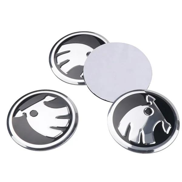 2025 Nuovo 4pz 56/60mm Coprimozzo Centrale per Ruota Auto Tappo Mozzo Emblema Adesivo Sostitutivo per Skoda VRS VII Rapid Fabia Octavia A7 Yeti Sup