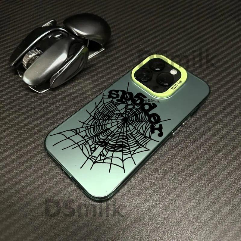 Popular spider web iPhone16Pro phone case 15/14/13 laser 12 Apple 11XsMax/p