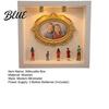 Stylish Home Decor Frame DIY Mini Museum Silhouette Box with LED Light Kit Customizable 5 Figurines And 1 Personalized Photo Display Case for Wedding