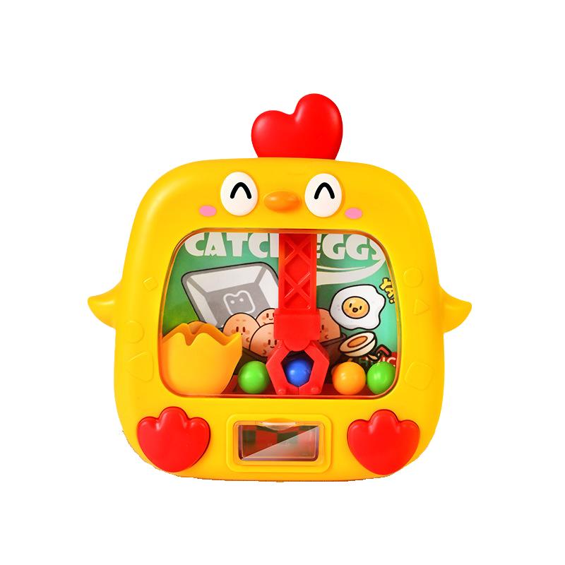 

Educational Kids Toy Chicken Ball Catcher Cactus Balls Rolling Game Plastic Yellow Chick