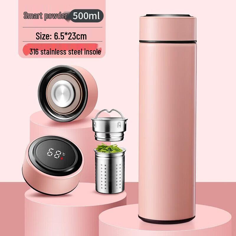 Qiwai Smart 316 Stainless Steel Tea Infuser Flask
