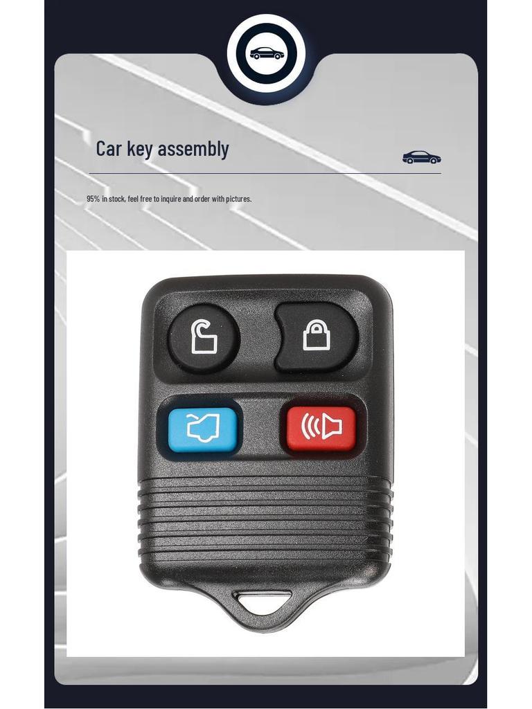 Compatible Ford Car Remote Key for 3/4 Button, 315/433 MHz