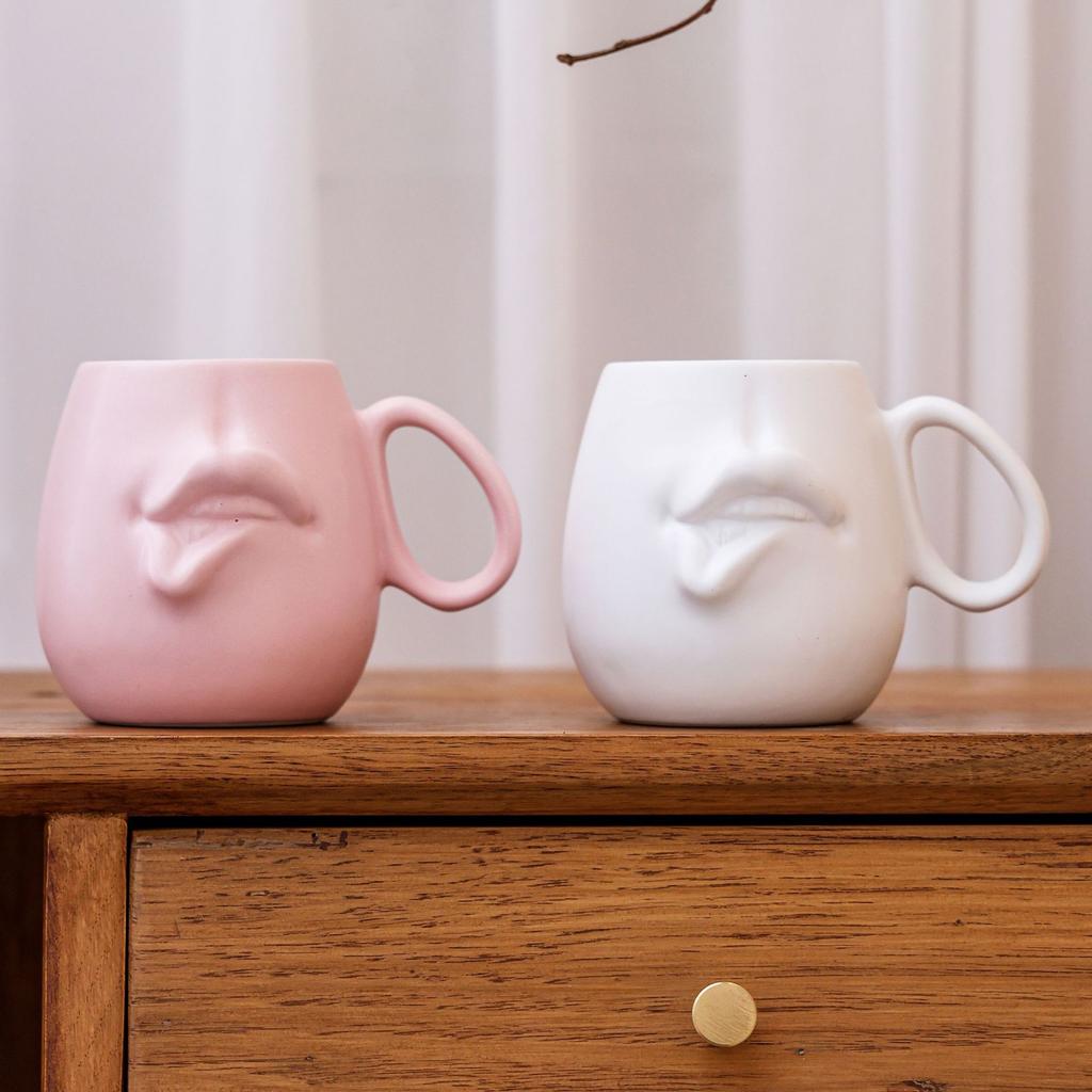 Nordic Face Ceramic Coffee Cup Fun Funny Mug Creative Afternoon Tea Latte Cup