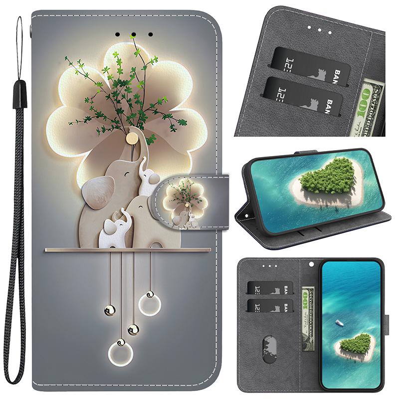 Stand Flip Wallet Case for Xiaomi Poco X6 X3 PRO X7 X6 5G X5 X4 PRO 5G X4 GT X3 NFC X3 GT Flip Painted Pattern Wallet Case