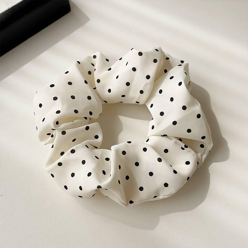 Korean-Style Fabric Bow Hair Tie for Women - Fashionable & Versatile Ponytail Accessory