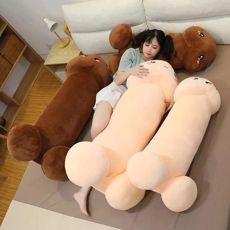 30-90CM Long Lifelike Penis Plush Toy Stuffed Dick Trick Doll Real-Life Penis Expressions Plush Pillow Sexy Toy Lovers Gift
