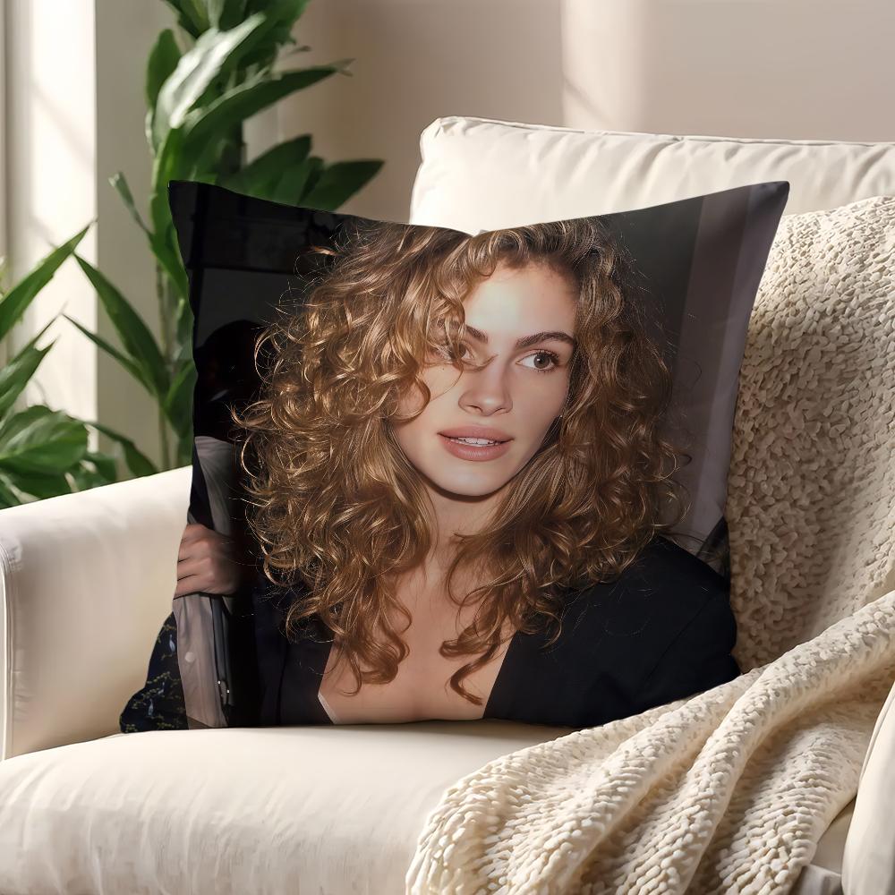 Actor JJulia RRobertS cushion cover For Pillow Printing Sofa Decoration Home Car Room Coffee Shop Office Nordic Simplicity
