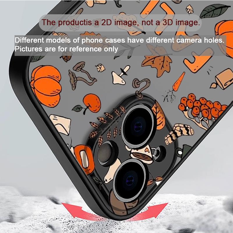 Cartoon Autumn Maple Leaf Pumpkin Coffee Phone Case for Samsung Galaxy S25 Ultra S24 Fe S23 S22 Plus S21FE Shockproof Soft Cover