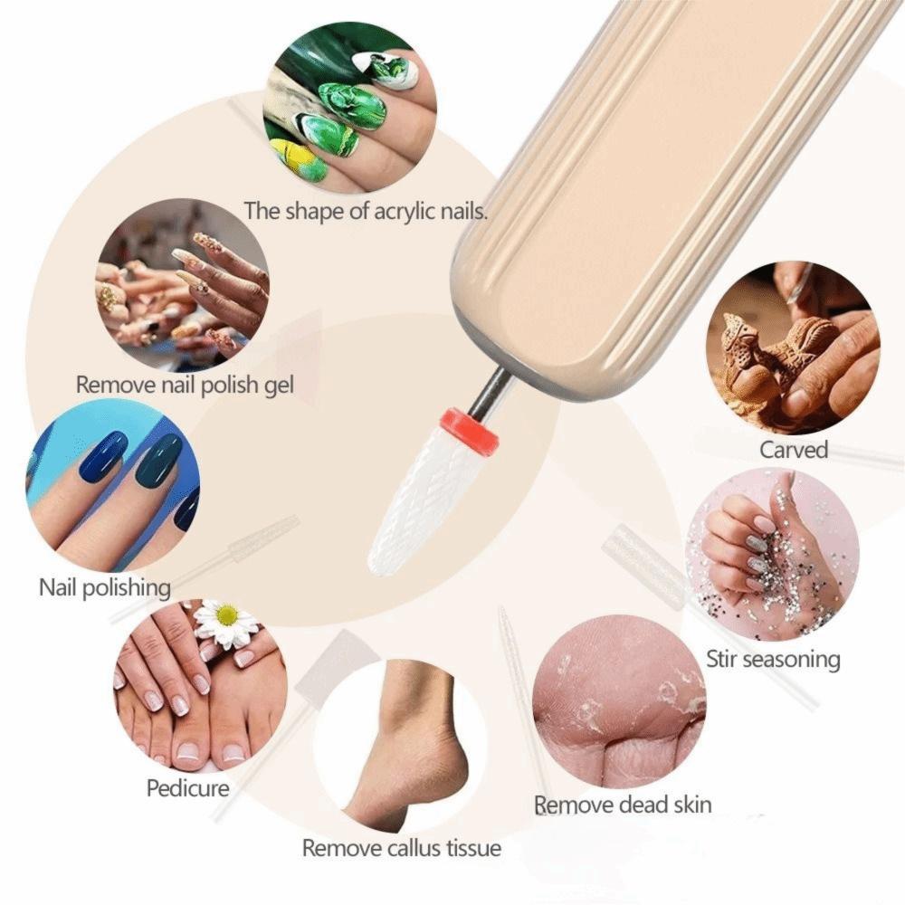 Cordless Manicure Machine Low Noise Electric Nail Grinder Gift Nail File Machine Cuticle Care