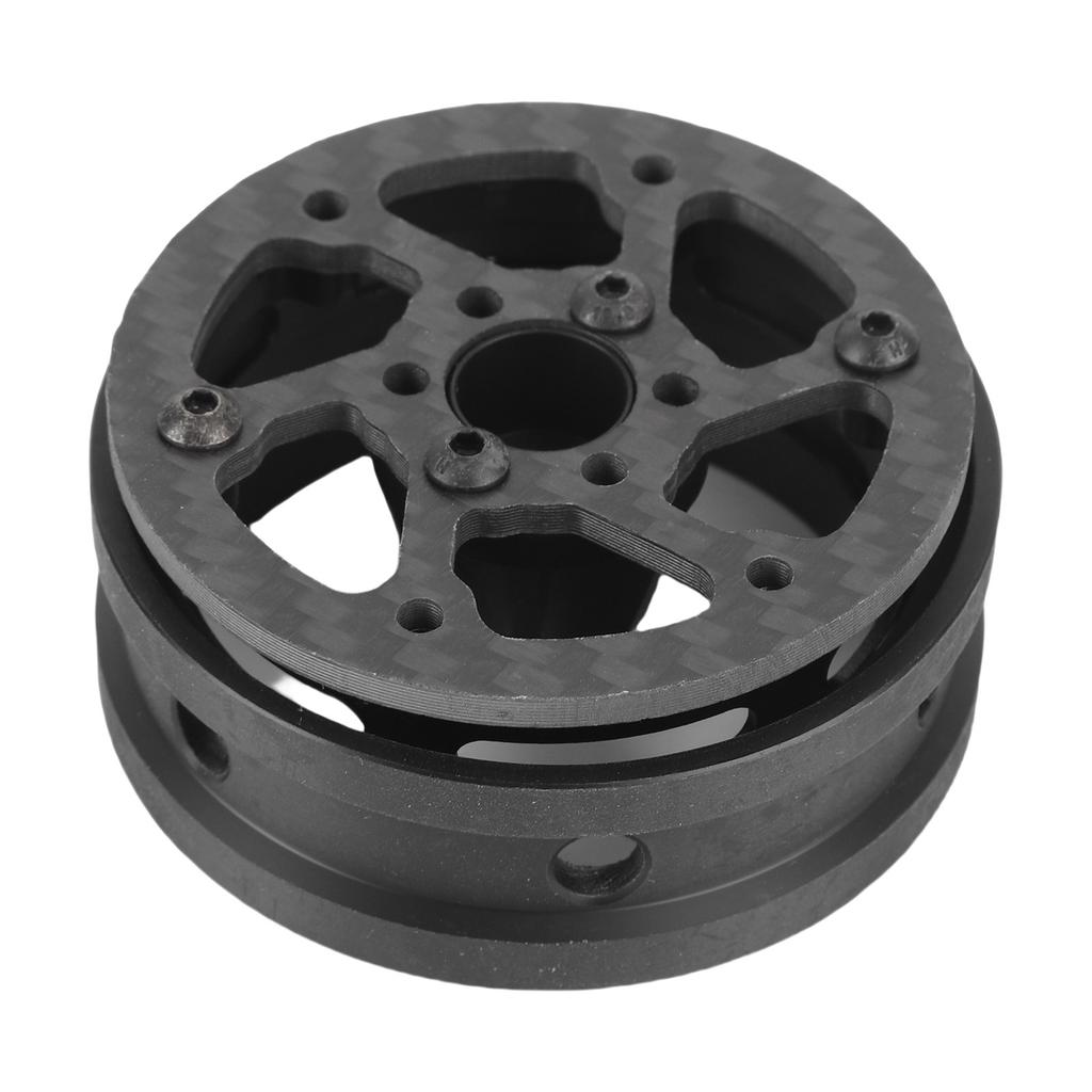 4 Pcs 1.9 Inch 1/10 RC Wheel Rims Replacement for SCX10 D90 Capra Carbon Fiber Lightweight RC Crawler Wheel Rims