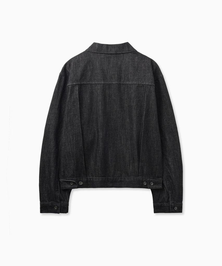 Nofamous Washed Pocket Denim Jacket (Black)
