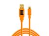 Câble usb - tether tools - cu5430org - usb 2.0 - a male à micro b 5-pin - couleur orange