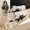 Mesh breathable casual shoes women's summer 2025 versatile platform white shoes student running sports moral training shoes