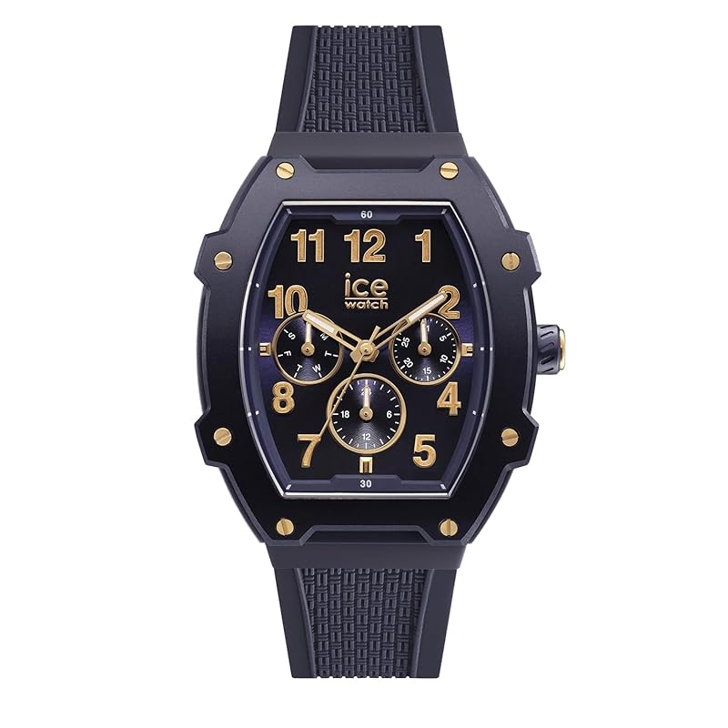 

[Ice Watch] Ice Watch Genuine product watch ice Boliday [ICE boliday] gold blue 023314 men s silicon belt multifunction
